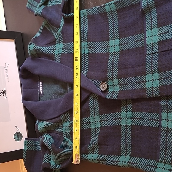 NWOT LAND'S END blackwatch plaid sweater - Picture 5 of 5